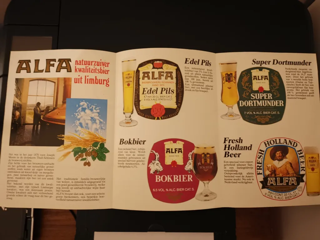 bierfolders jaren 80