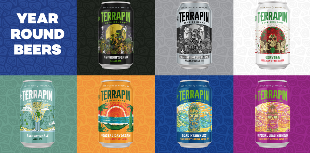 Terrapin Beer verpakkingsdesign redesign